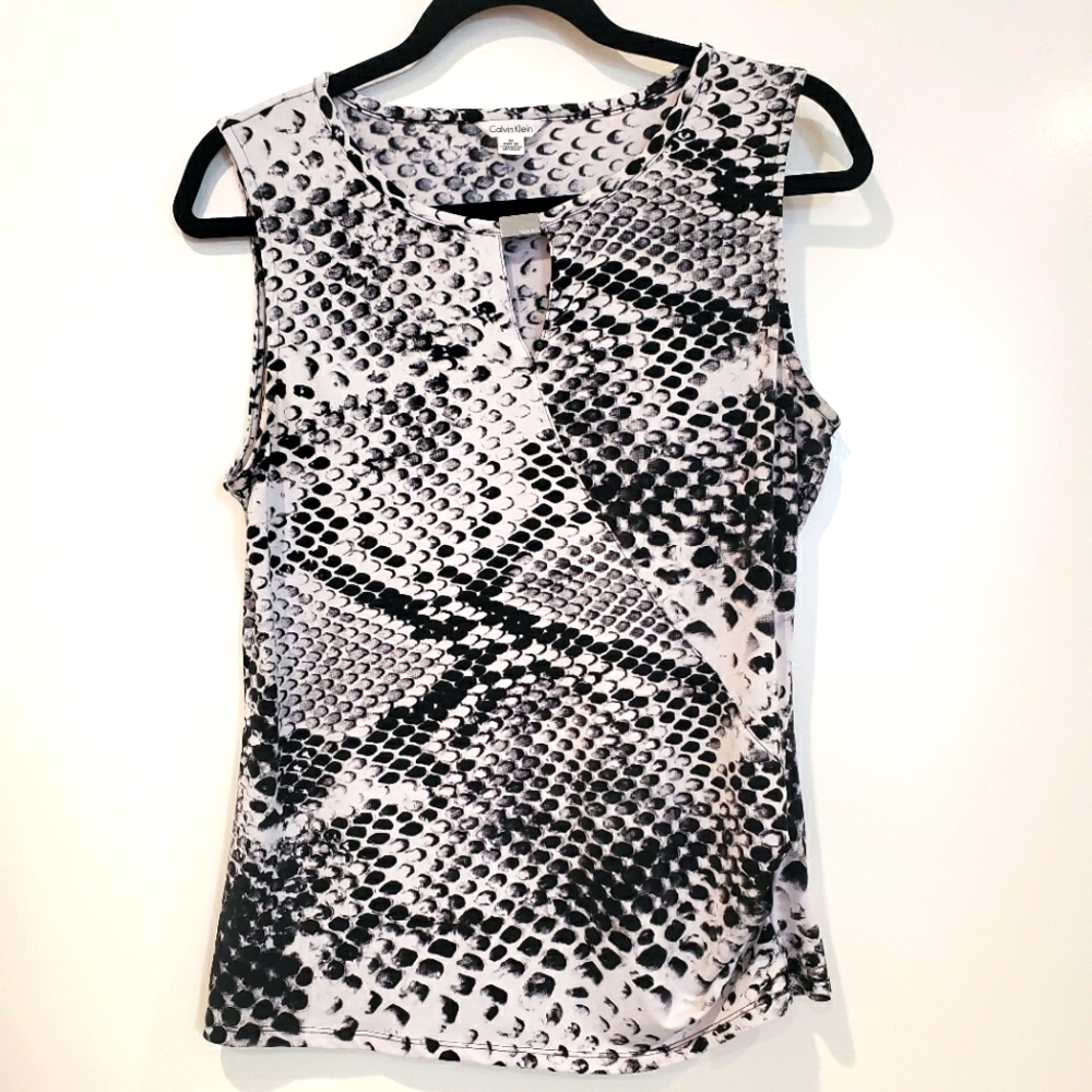 Calvin Klein Animal Print Sleevless Top